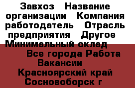 Завхоз › Название организации ­ Компания-работодатель › Отрасль предприятия ­ Другое › Минимальный оклад ­ 30 000 - Все города Работа » Вакансии   . Красноярский край,Сосновоборск г.